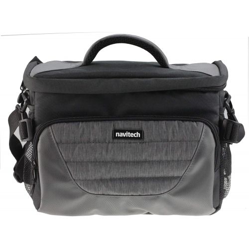  Navitech Grey Camcorder/Camera Bag Case Cover Compatible with The Canon Vixia HF G21 with Shoulder and Belt Straps