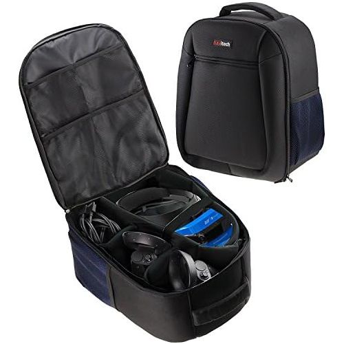  Navitech Rugged Black Carry BackpackRucksack  Case for The Lenovo Explorer Windows Mixed Reality Headset
