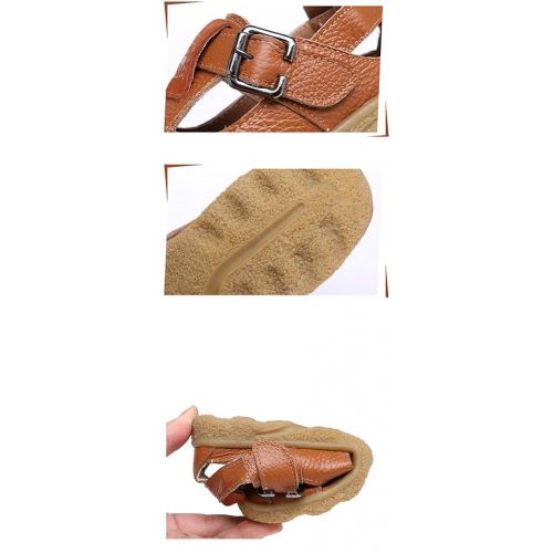  Navoku Leather Closed Toe Hiking Walking Outdoor Sandals for Boys