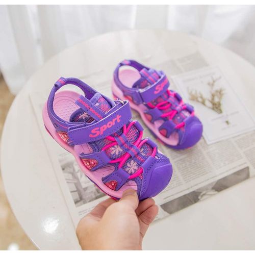  Navoku Anti-Skid Leather Walking Close Toe Girls Boys Beach Sandals