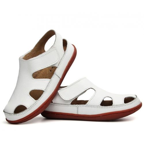  Navoku Closed Toe Cool Leather Skidproof Sandles Beach Boys Sandals