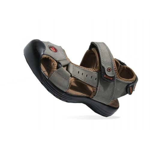  Navoku Hiking Skidproof Leather Beach Sandals for Boys