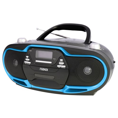  Naxa NPB-257 BL Portable MP3 & CD Player with AMFM Radio