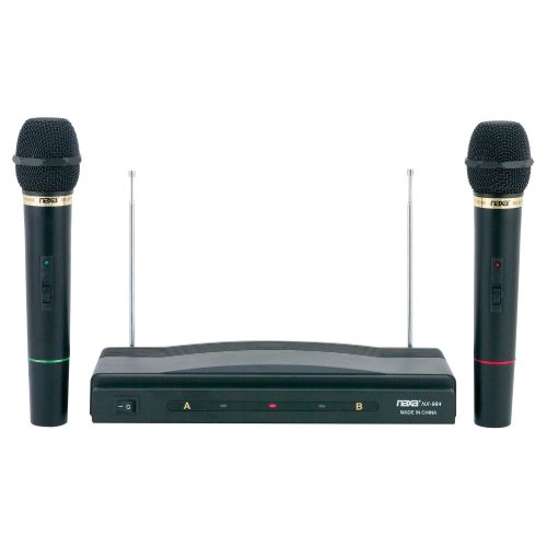  Naxa NAXM984 Professional Dual Wireless Microphone Kit