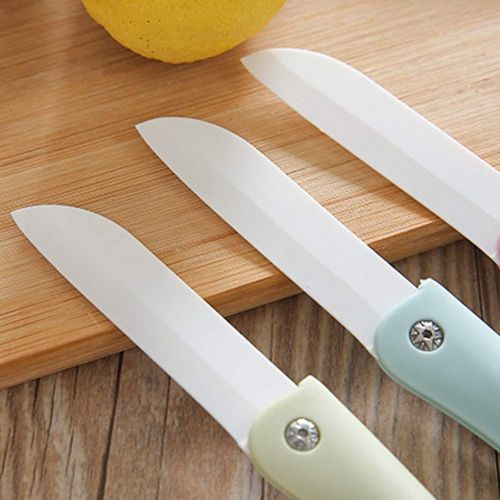  Ndier Folding knife ceramic vegetable fruit for cutting peeling picnics small camping folding handy knife 1pc