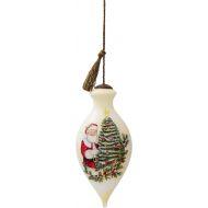 NeQwa Art Hand Painted Blown Glass The True Gifts of Christmas Ornament, Santa