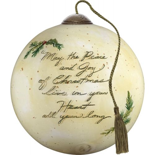  NeQwa Art Hand Painted Blown Glass The True Gifts of Christmas Ornament, Santa