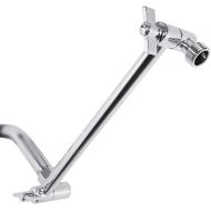 Adjustable Shower Arm Universal Connection, NearMoon Solid Brass Shower Extension Arm, Adjust Angle to Upgrade Shower Experience, Easy to Install, Anti-leak (Chrome)