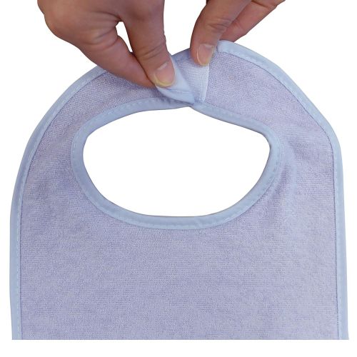  [아마존베스트]Neat Solutions 8 Pack Multi-Color Solid Knit Terry Feeder Bib, Girl