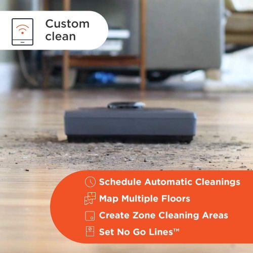  [아마존 핫딜] [아마존핫딜]Neato Robotics D4 Connected Laser Guided Robot Vacuum Featuring No-Go Lines, Works with Amazon Alexa, Black