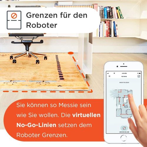  [아마존 핫딜]  [아마존핫딜]Neato Robotics D750 945-0347 Saugroboter Exklusive Tier Edition, Intelligenter Staubsauger-Roboter mit Ladestation, Wi-Fi und App, Roboterstaubsauger kompatibel mit Alexa, silber