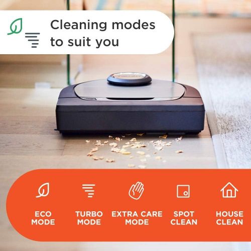  Neato Robotics D7 Connected Laser Guided Robot Vacuum Featuring Multiple Floor Plan Mapping and Zone Cleaning, Works with Amazon Alexa, Silver/Black