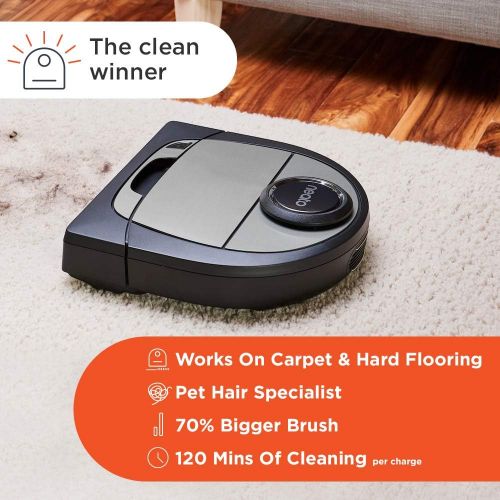  Neato Robotics D7 Connected Laser Guided Robot Vacuum Featuring Multiple Floor Plan Mapping and Zone Cleaning, Works with Amazon Alexa, Silver/Black