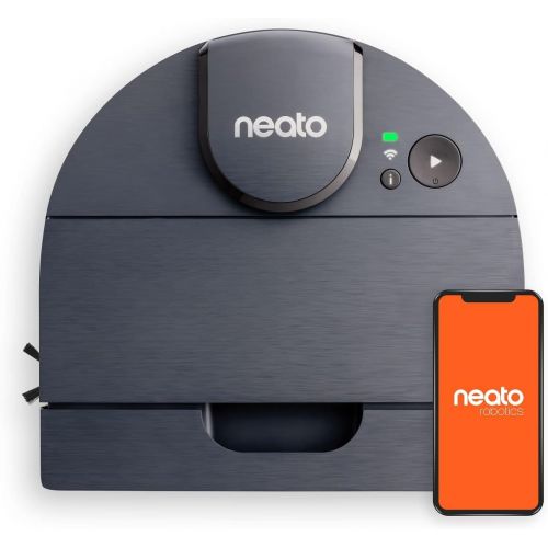  Neato Robotics Neato D8 Intelligent Robot Vacuum Cleaner?LaserSmart Nav, Smart Mapping, Cleaning Zones, WiFi Connected, 100-min runtime, Powerful Suction, Turbo Clean, Edges, Corners & Pet Hair,