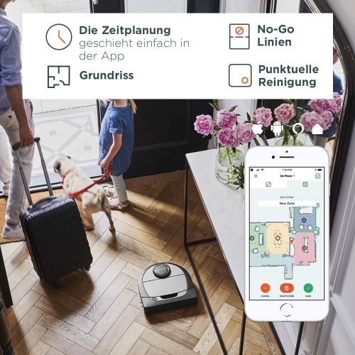  Neato Robotics Botvac D7 Connected Premium robot vacuum with charging station, WiFi & app robot vacuum, Alexa compatible & for pet hair