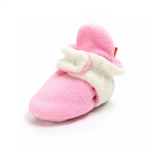  Neband Newborn Cozie Fleece Bootie, Unisex Infant Toddler Slippers Crib Shoes Warm Boots with Non Skid Bottom