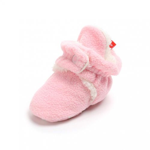  Neband Newborn Cozie Fleece Bootie, Unisex Infant Toddler Slippers Crib Shoes Warm Boots with Non Skid Bottom