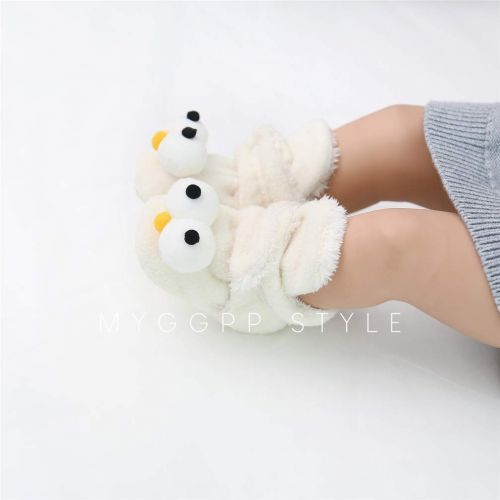  Neband Newborn Cozie Fleece Bootie, Unisex Infant Toddler Slippers Crib Shoes Warm Boots with Non Skid Bottom