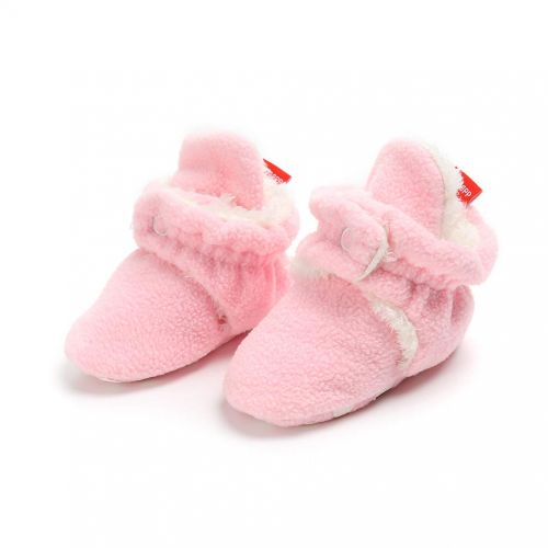  Neband Newborn Cozie Fleece Bootie, Unisex Infant Toddler Slippers Crib Shoes Warm Boots with Non Skid Bottom