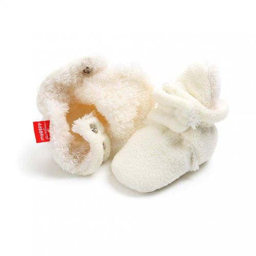  Neband Newborn Cozie Fleece Bootie, Unisex Infant Toddler Slippers Crib Shoes Warm Boots with Non Skid Bottom