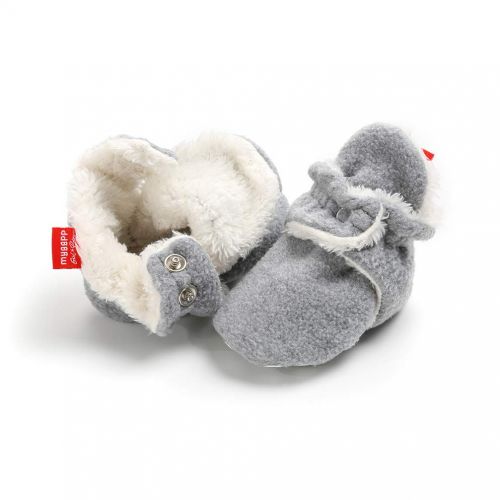  Neband Newborn Cozie Fleece Bootie, Unisex Infant Toddler Slippers Crib Shoes Warm Boots with Non Skid Bottom