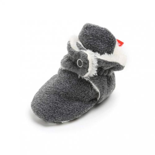  Neband Newborn Cozie Fleece Bootie, Unisex Infant Toddler Slippers Crib Shoes Warm Boots with Non Skid Bottom