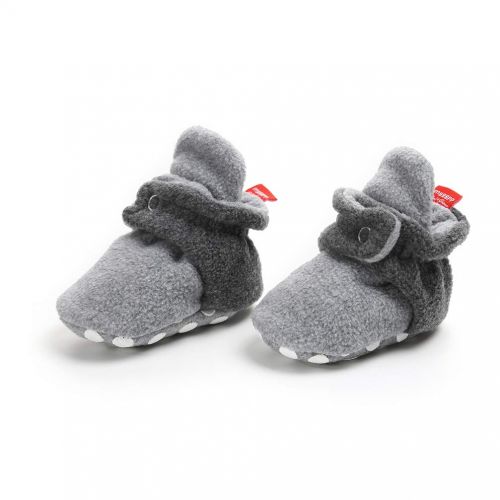  Neband Newborn Cozie Fleece Bootie, Unisex Infant Toddler Slippers Crib Shoes Warm Boots with Non Skid Bottom