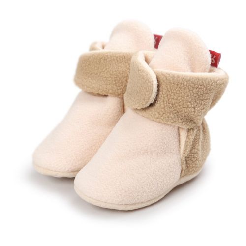  Neband Newborn Cozie Fleece Bootie, Unisex Infant Toddler Slippers Crib Shoes Warm Boots with Non Skid Bottom