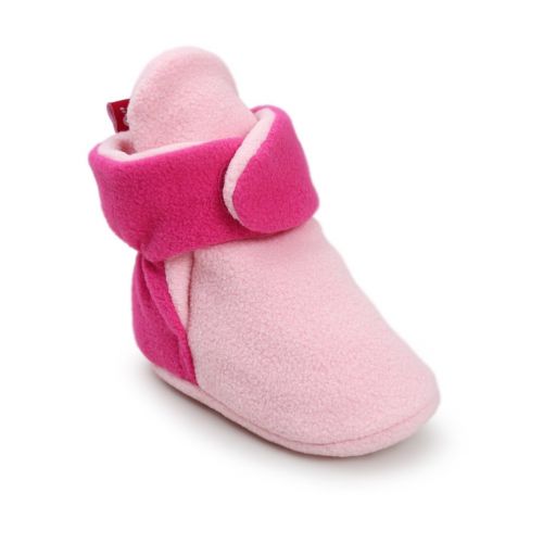  Neband Newborn Cozie Fleece Bootie, Unisex Infant Toddler Slippers Crib Shoes Warm Boots with Non Skid Bottom