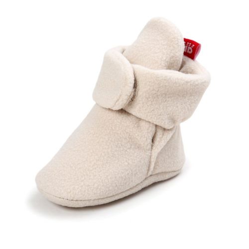  Neband Newborn Cozie Fleece Bootie, Unisex Infant Toddler Slippers Crib Shoes Warm Boots with Non Skid Bottom