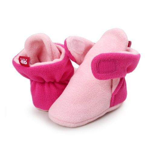  Neband Newborn Cozie Fleece Bootie, Unisex Infant Toddler Slippers Crib Shoes Warm Boots with Non Skid Bottom