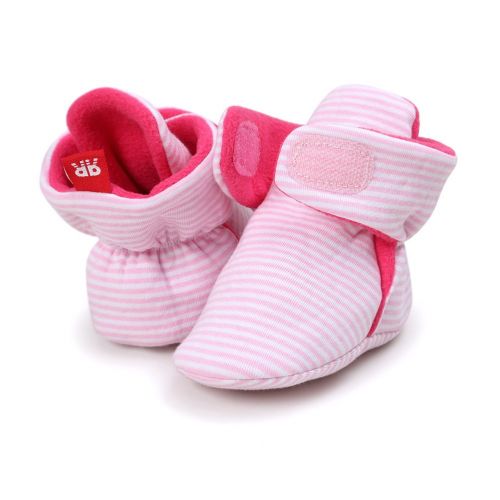  Neband Newborn Cozie Fleece Bootie, Unisex Infant Toddler Slippers Crib Shoes Warm Boots with Non Skid Bottom