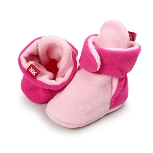  Neband Newborn Cozie Fleece Bootie, Unisex Infant Toddler Slippers Crib Shoes Warm Boots with Non Skid Bottom