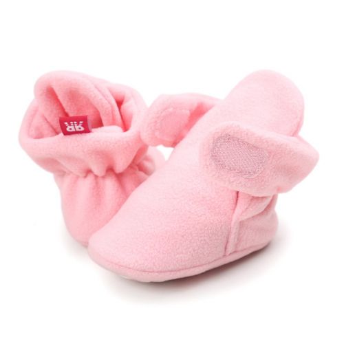  Neband Newborn Cozie Fleece Bootie, Unisex Infant Toddler Slippers Crib Shoes Warm Boots with Non Skid Bottom