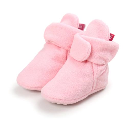  Neband Newborn Cozie Fleece Bootie, Unisex Infant Toddler Slippers Crib Shoes Warm Boots with Non Skid Bottom