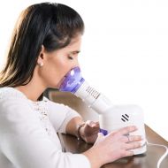 Nebulizer MABIS Personal Steam Inhaler Vaporizer with Aromatherapy Diffuser, Purple and White