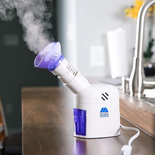  Nebulizer MABIS Personal Steam Inhaler Vaporizer with Aromatherapy Diffuser, Purple and White