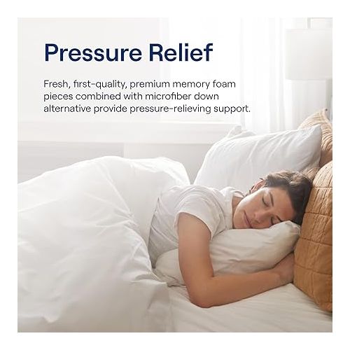  Nectar Tri-Comfort Cooling Pillow, Standard, White