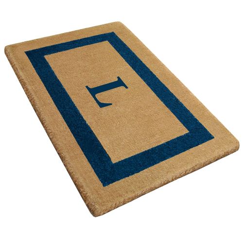  Nedia Home Heavy Duty 22 x 36 Coco Mat Blue Single Picture Frame, Monogrammed L