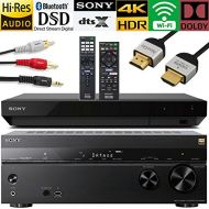 Sony Entertainment Set  3-Piece Home Theater System with STRDN1080 7.2 Channel Dolby Atmos A/V Receiver, UBP-X700 4K Ultra HD Wireless Streaming Blu-Ray Disc Player + NeeGo DLC-HE