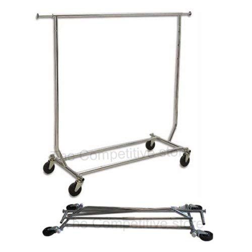 Need A Rack Collapsible/Folding Rolling Clothing/ Garment Rack Salesmans Rack