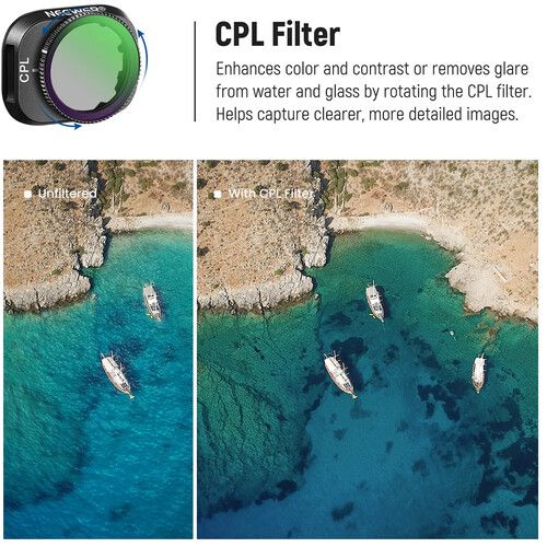 니워 Neewer CPL, UV, and ND/PL Filter Kit for DJI Mini 3/Mini 3 Pro (6-Pack)