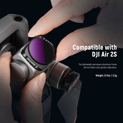 니워 Neewer VND Filter Kit for DJI Air 2S (2-Pack)