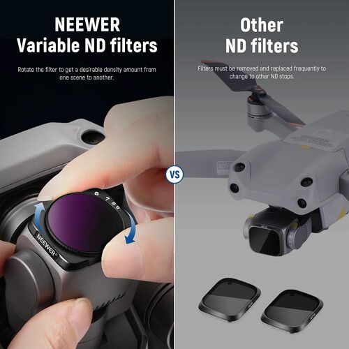 니워 Neewer VND Filter Kit for DJI Air 2S (2-Pack)