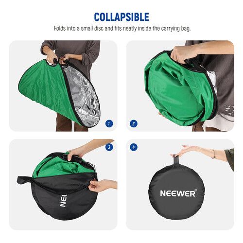 니워 Neewer 7-in-1 Collapsible Reflector with Grips (32