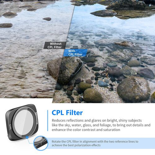 니워 Neewer UV/CPL/ND Filter Set for DJI Air 2S (6-Pack)