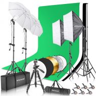 Neewer Background Backdrop Kit with Tripod Reflector Phone Clip (US Plug)