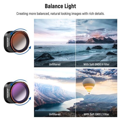 니워 Neewer SGND/Effect Filter Set for DJI Mini 4 Pro (4-Pack)