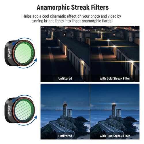 니워 Neewer SGND/Effect Filter Set for DJI Mini 4 Pro (4-Pack)