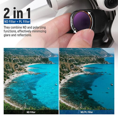 니워 Neewer UV/CPL & ND/PL Filter Set for DJI Mini 4 Pro (6-Pack)